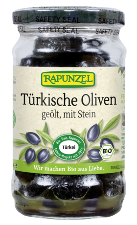 Product - Türkische Oliven schwarz, mit Stein geölt