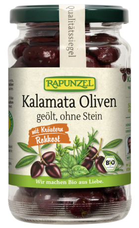 Product - Oliven Kalamata mit Kräutern, ohne Stein geölt