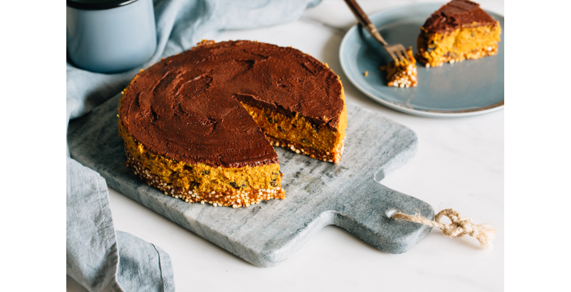 Basischer Kurkuma-Kokos Kuchen