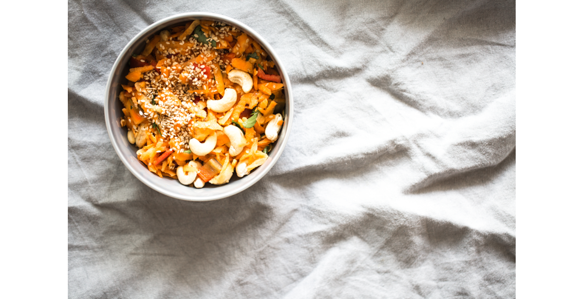 Karottensalat mit asiatischem Ingwer-Dressing