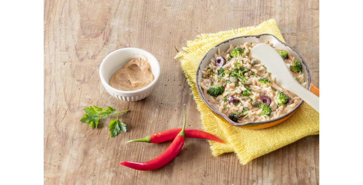 Brokkoli-Pasta mit Mandelsauce