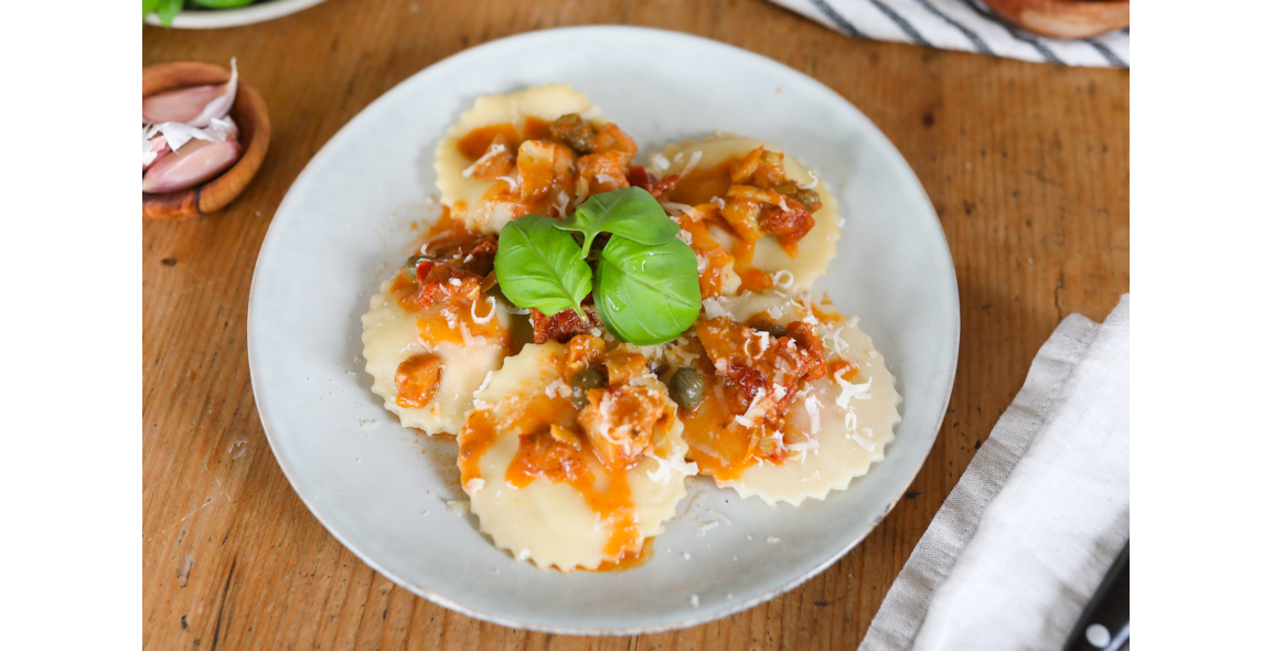 Selbstgemachte Ravioli