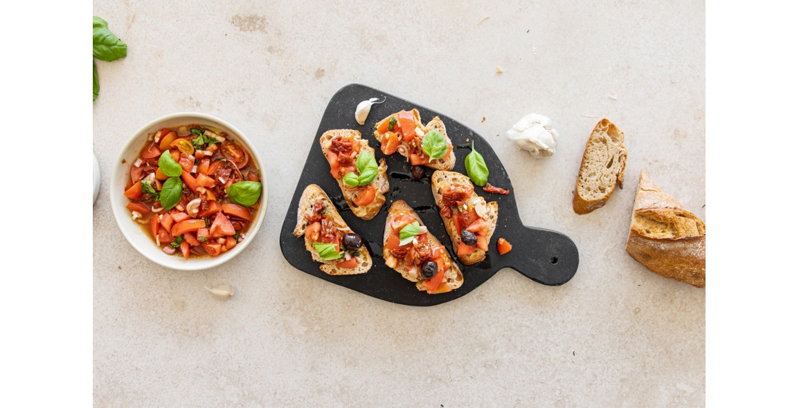 Bruschetta mit getrockneten Tomaten