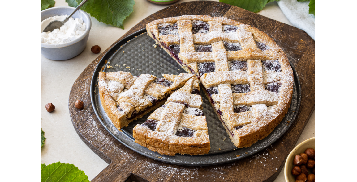 Linzertorte mit Crunchy Mandelmus