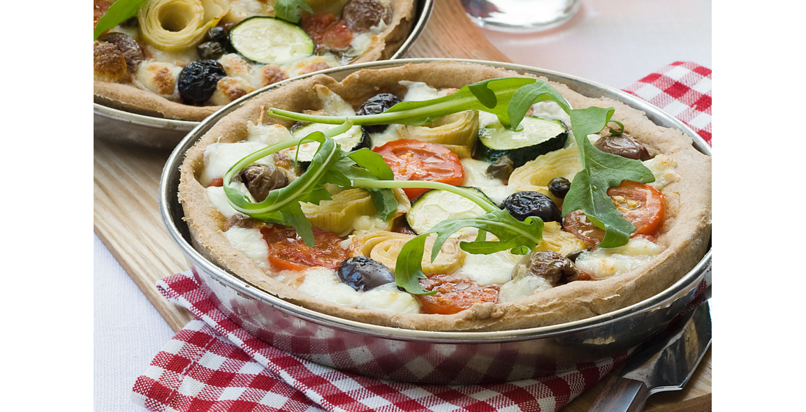 Pizza mit Artischockenherzen