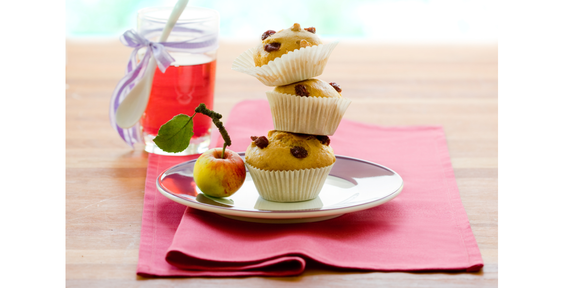 Apfel-Cranberry-Nuss Muffins