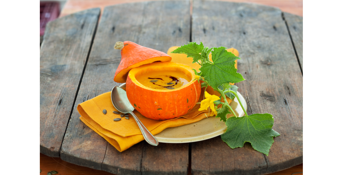 Kürbis-Kokos-Suppe