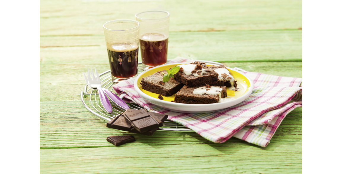 Brownies mit Kakao-Creme