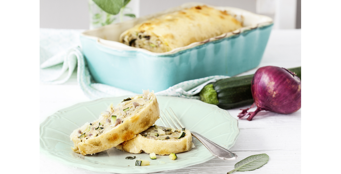 Feiner Zucchini-Nussmus-Strudel