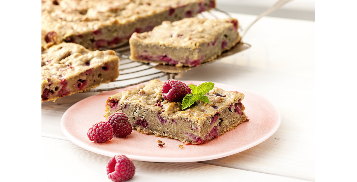 Himbeer-Bananen-Blechkuchen