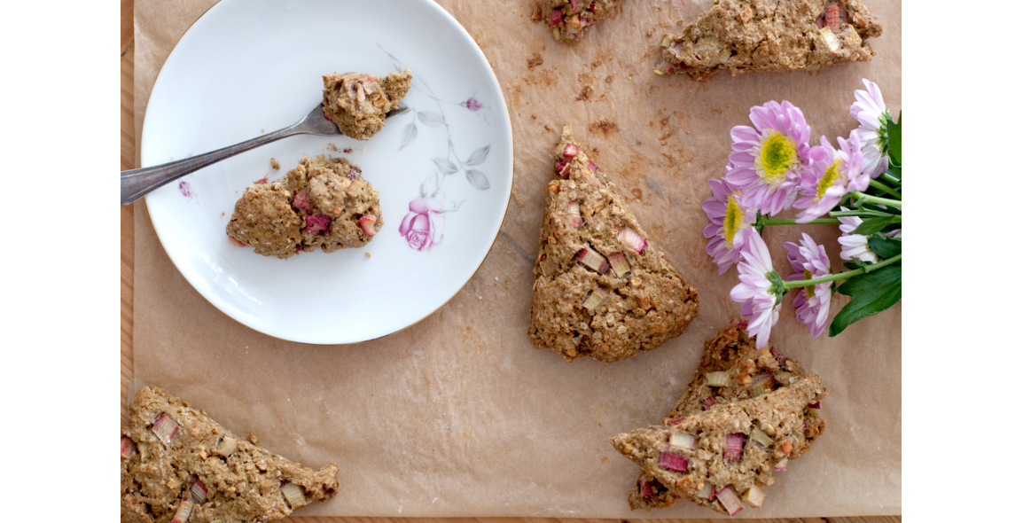 Rhabarber Scones